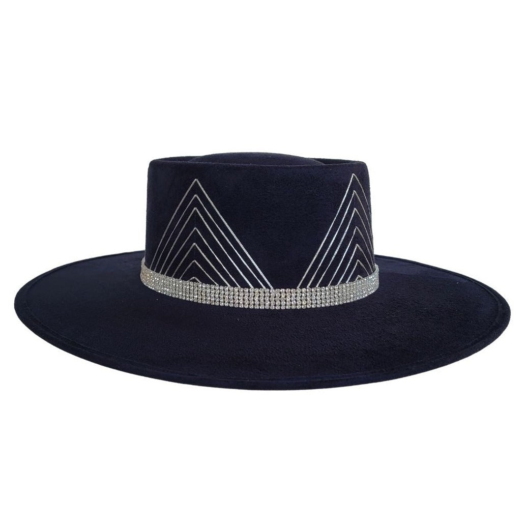 Ainslie Telescope Crown Hat - Black