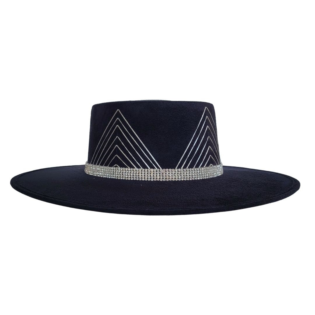 Ainslie Telescope Crown Hat - Black