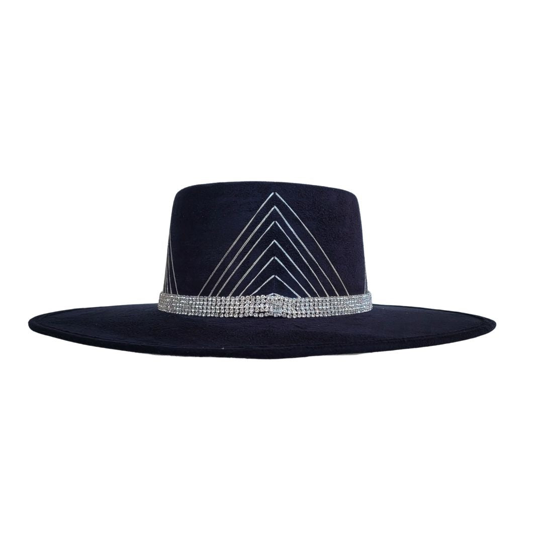 Ainslie Telescope Crown Hat - Black