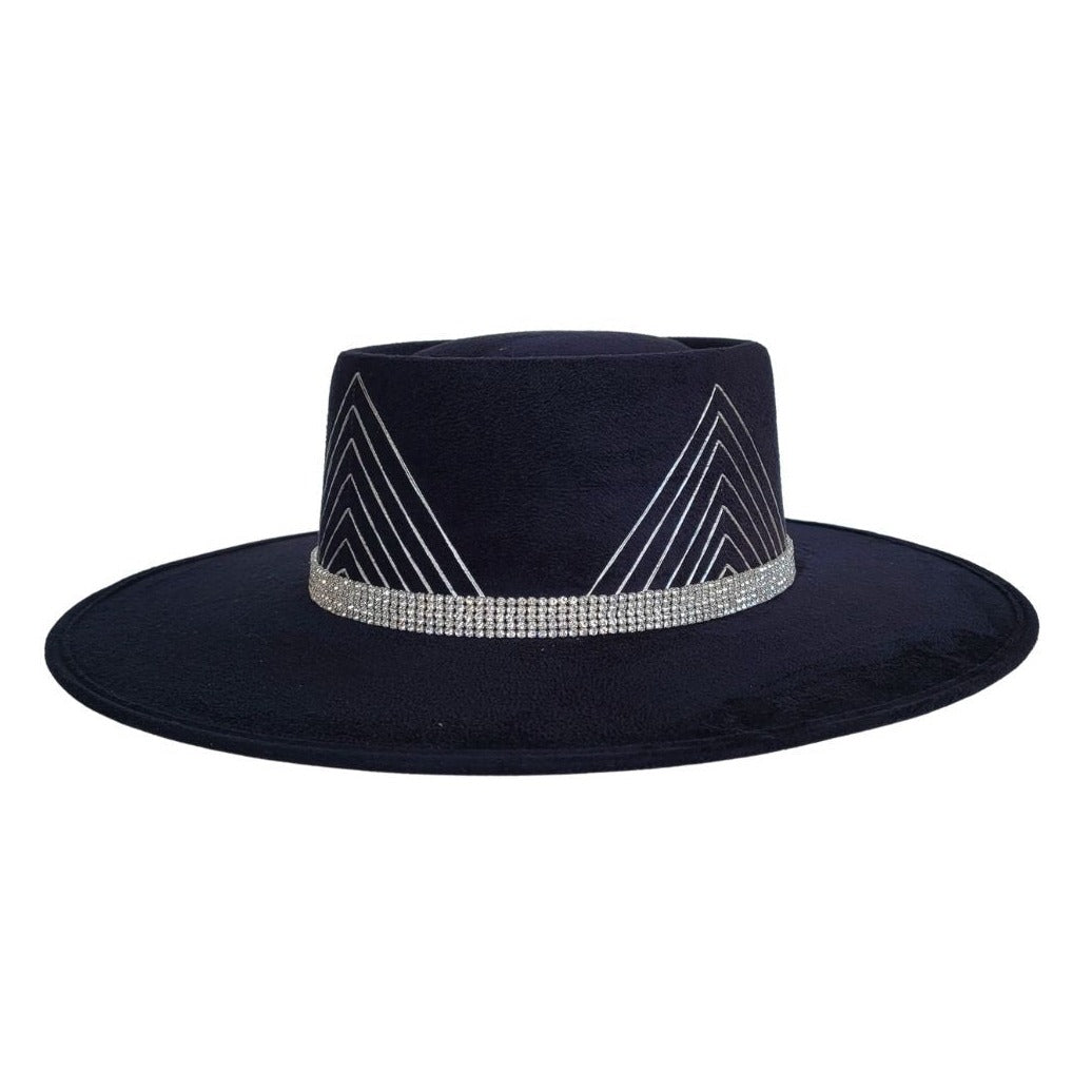 Ainslie Telescope Crown Hat - Black