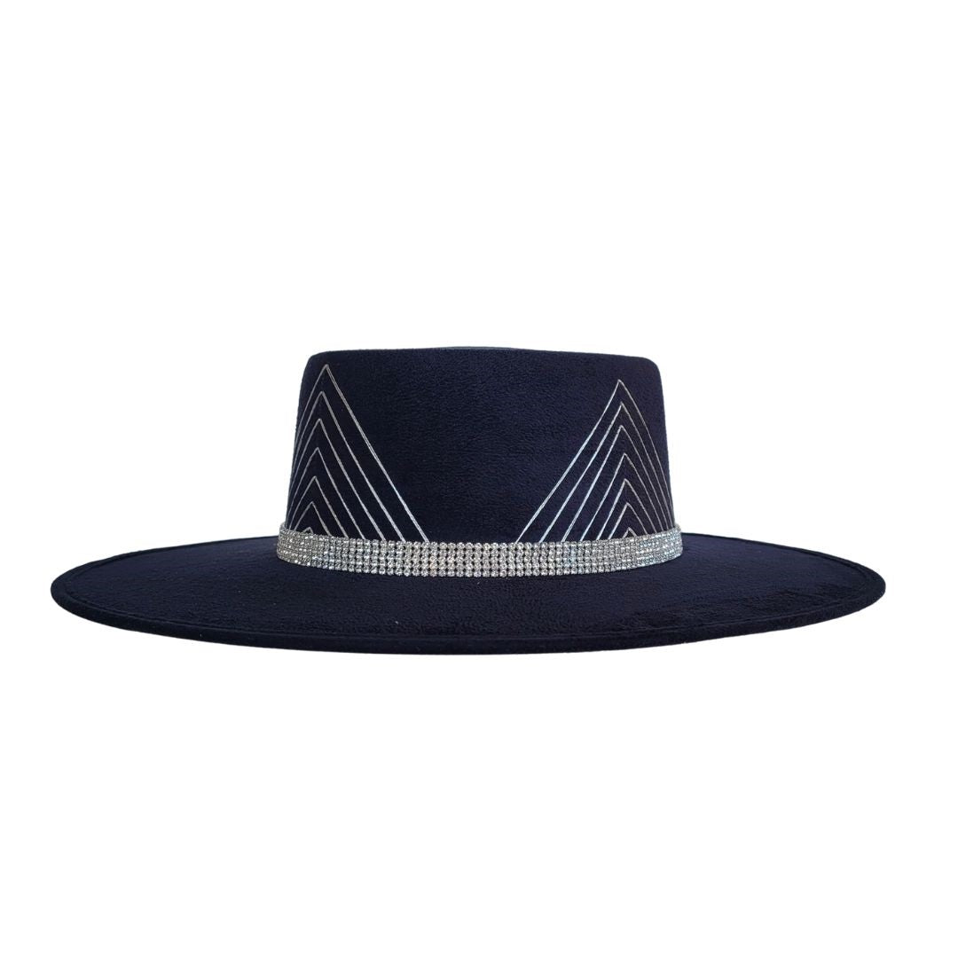 Ainslie Telescope Crown Hat - Black