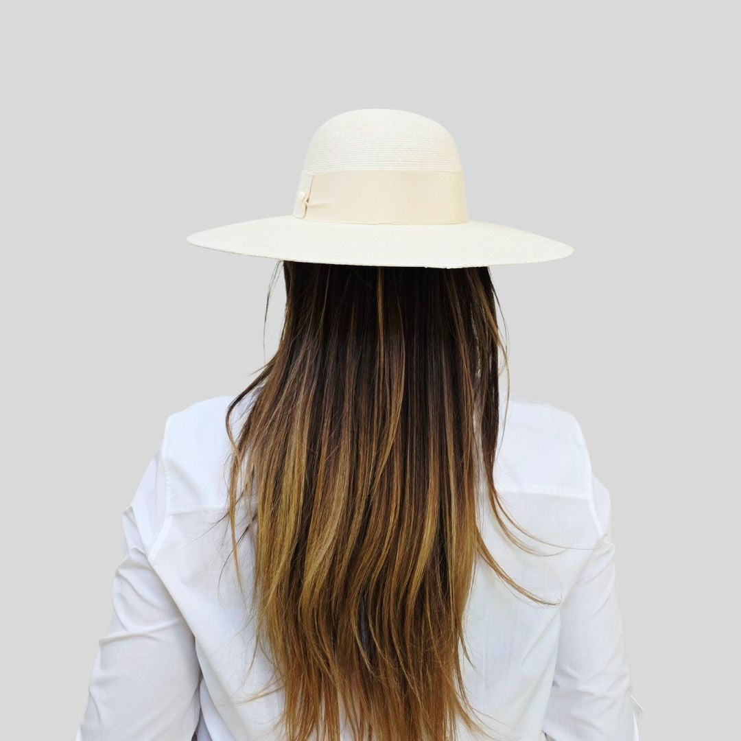 Allegra Straw Round Crown Hat