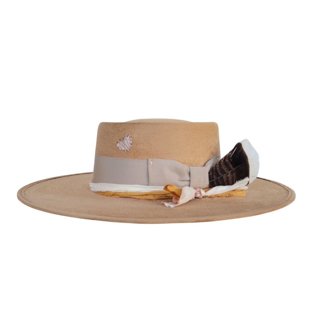 Andred Telescope Crown Hat - Camel