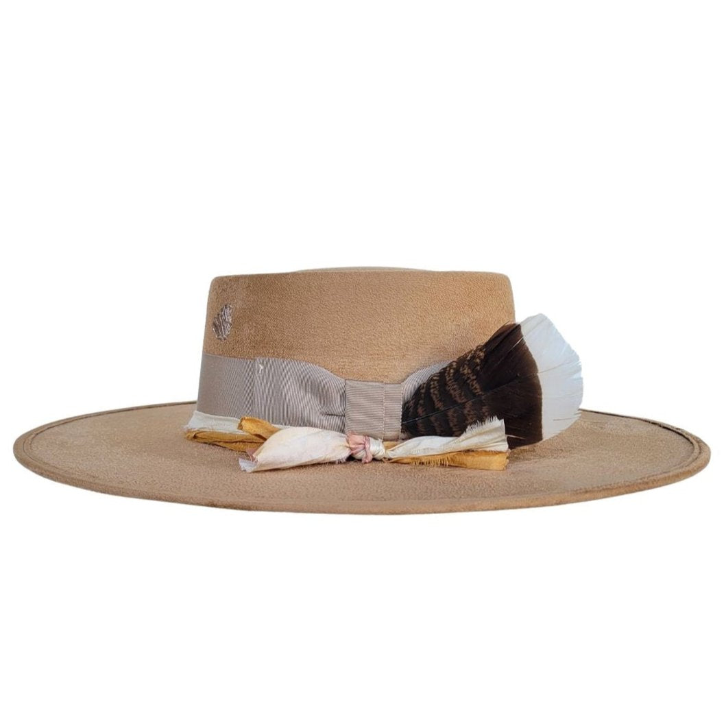 Andred Telescope Crown Hat - Camel