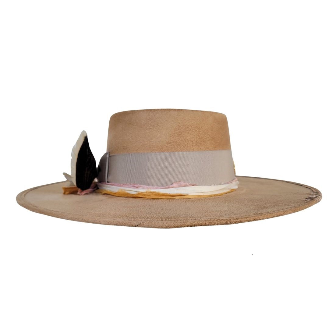 Andred Telescope Crown Hat - Camel