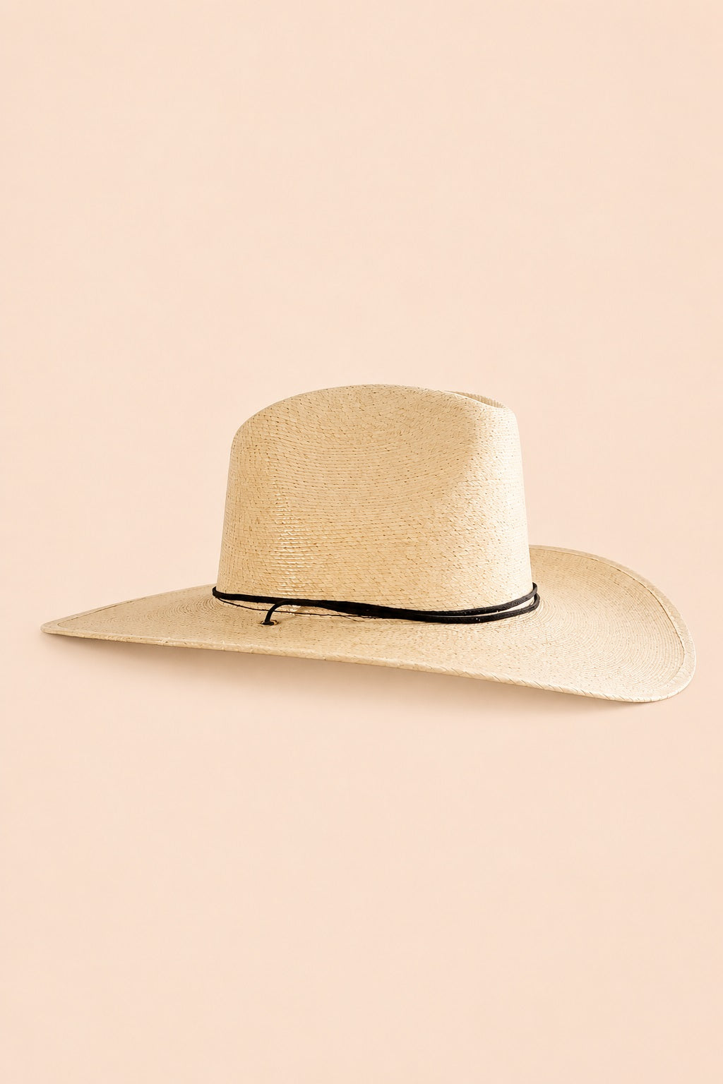 Beckam Straw Western Crown Hat