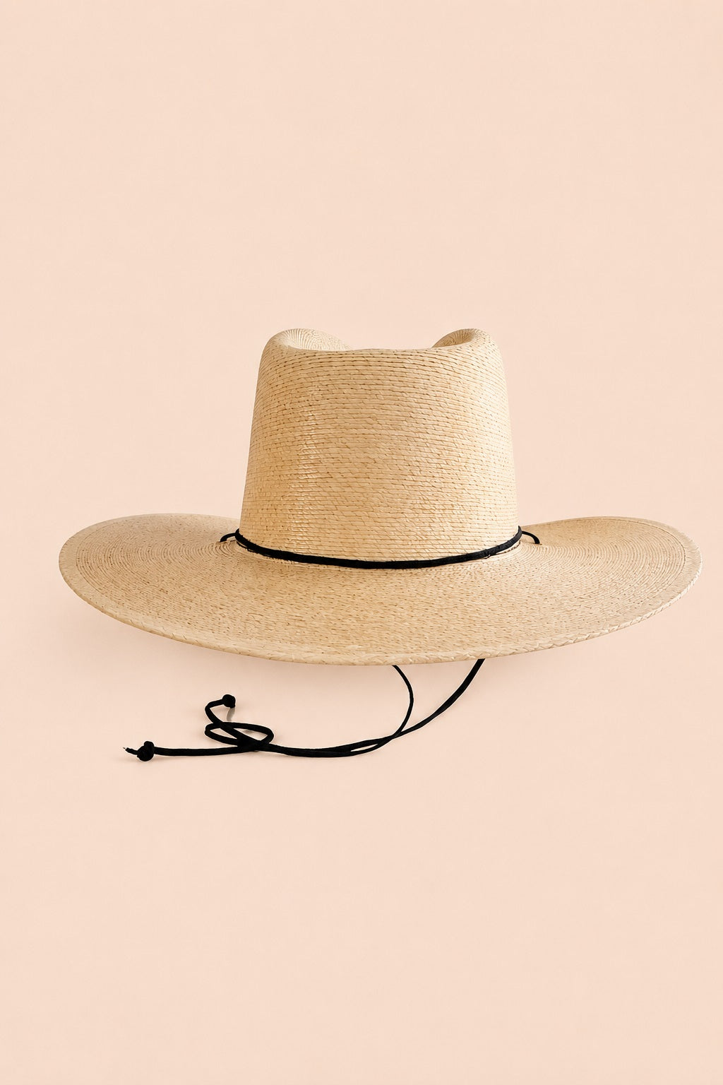 Beckam Straw Western Crown Hat