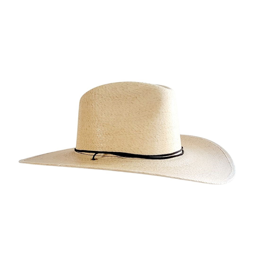 Beckam Straw Western Crown Hat