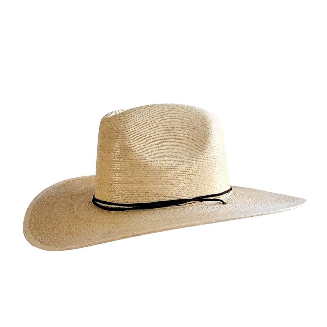 Beckam Straw Western Crown Hat