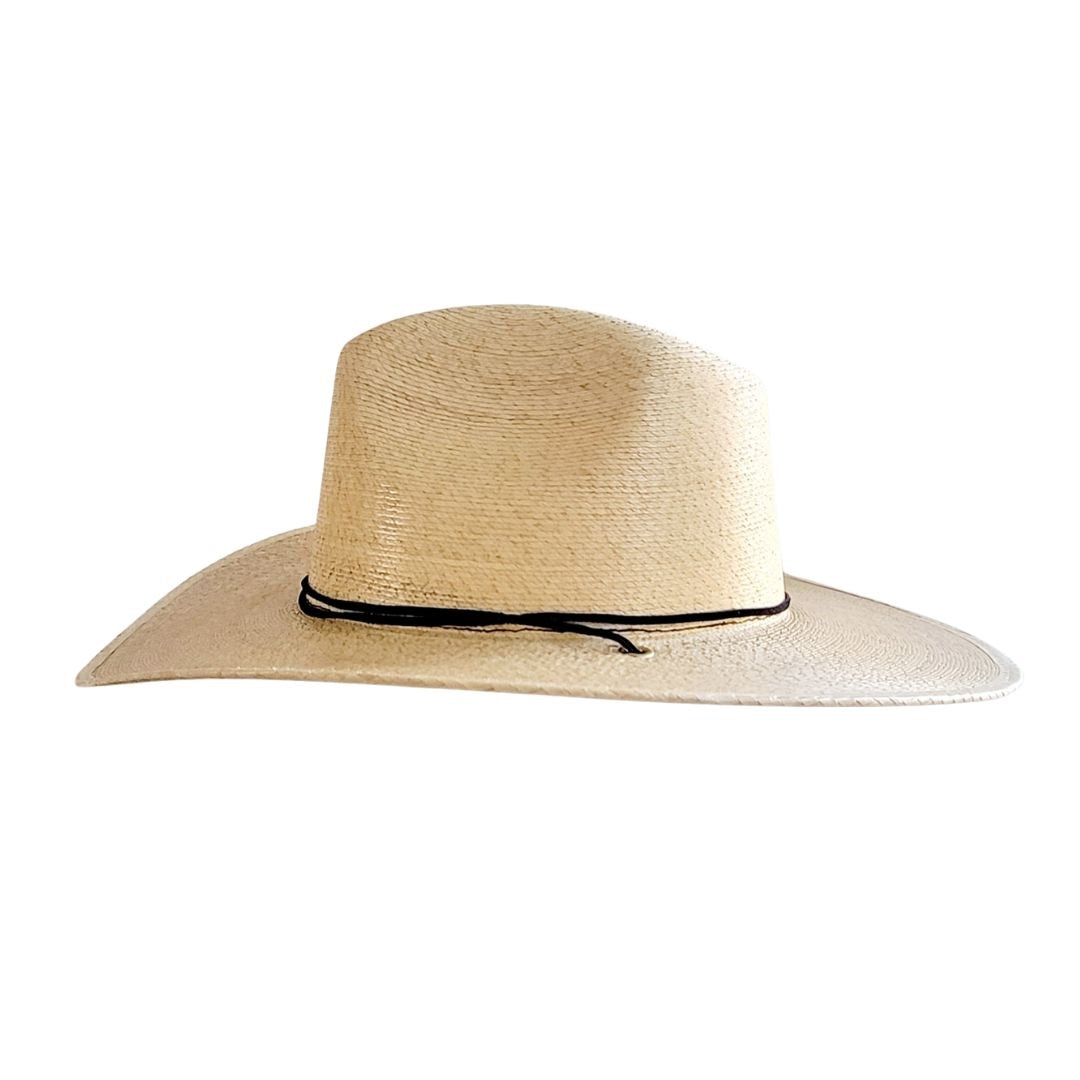 Beckam Straw Western Crown Hat