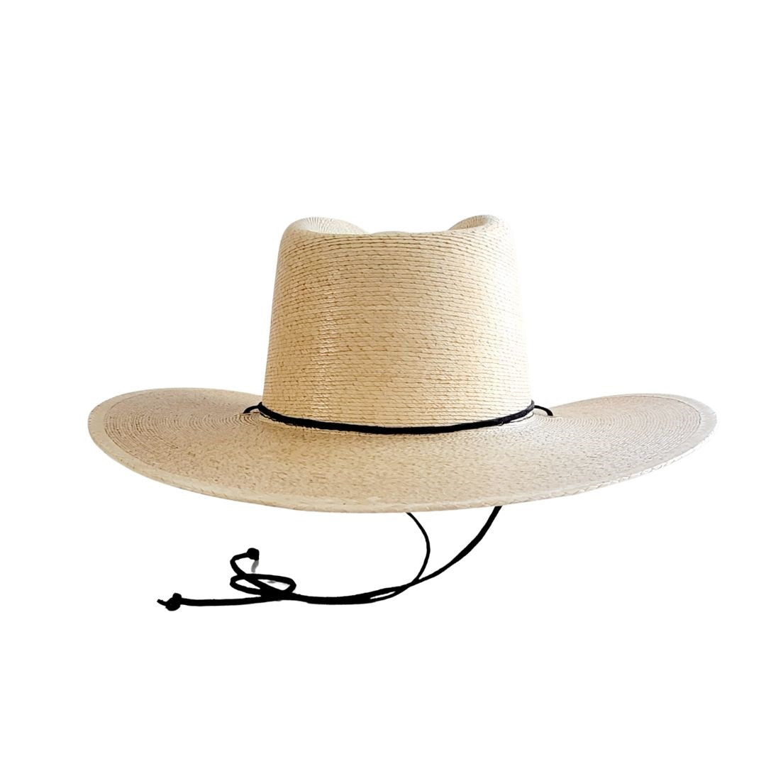 Beckam Straw Western Crown Hat