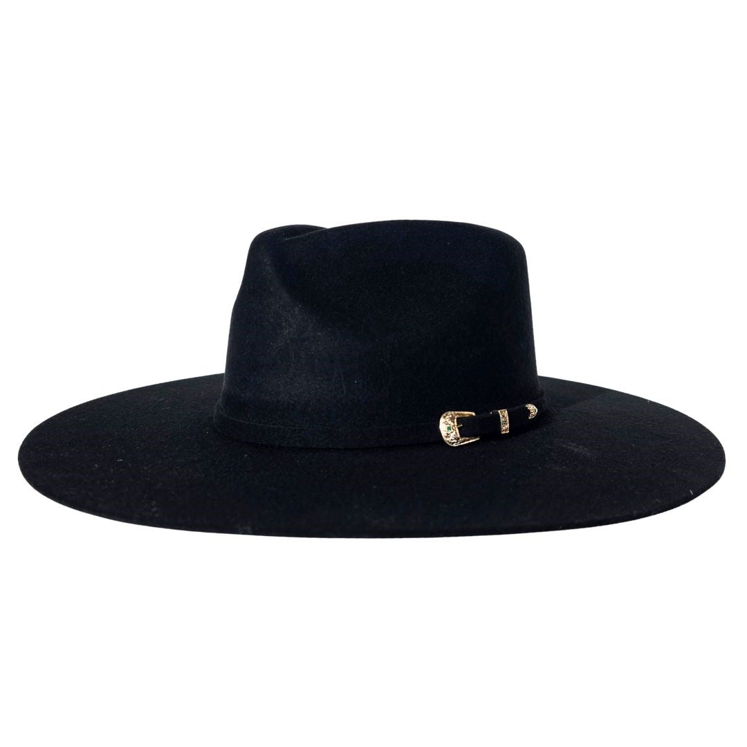 Birdie Rancher Crown Hat - Black