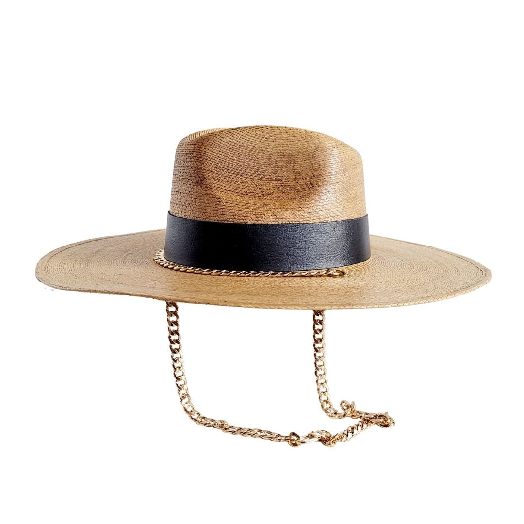 Catarzi Straw Western Crown Hat