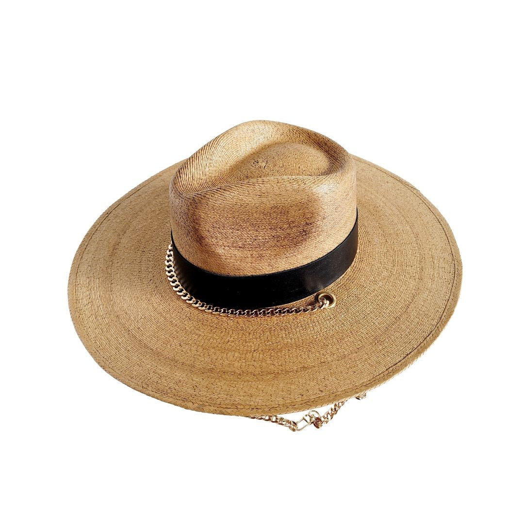Catarzi Straw Western Crown Hat