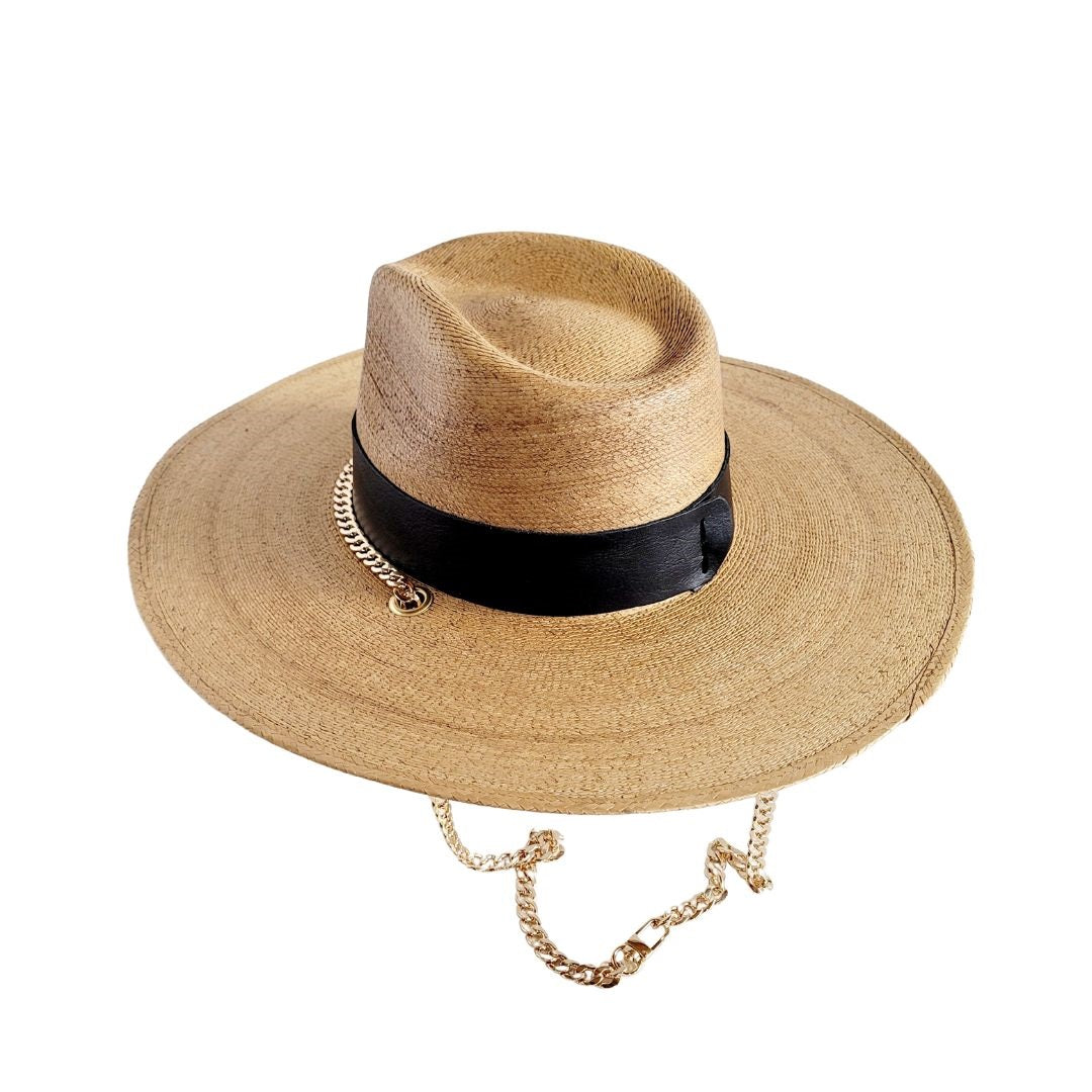 Catarzi Straw Western Crown Hat