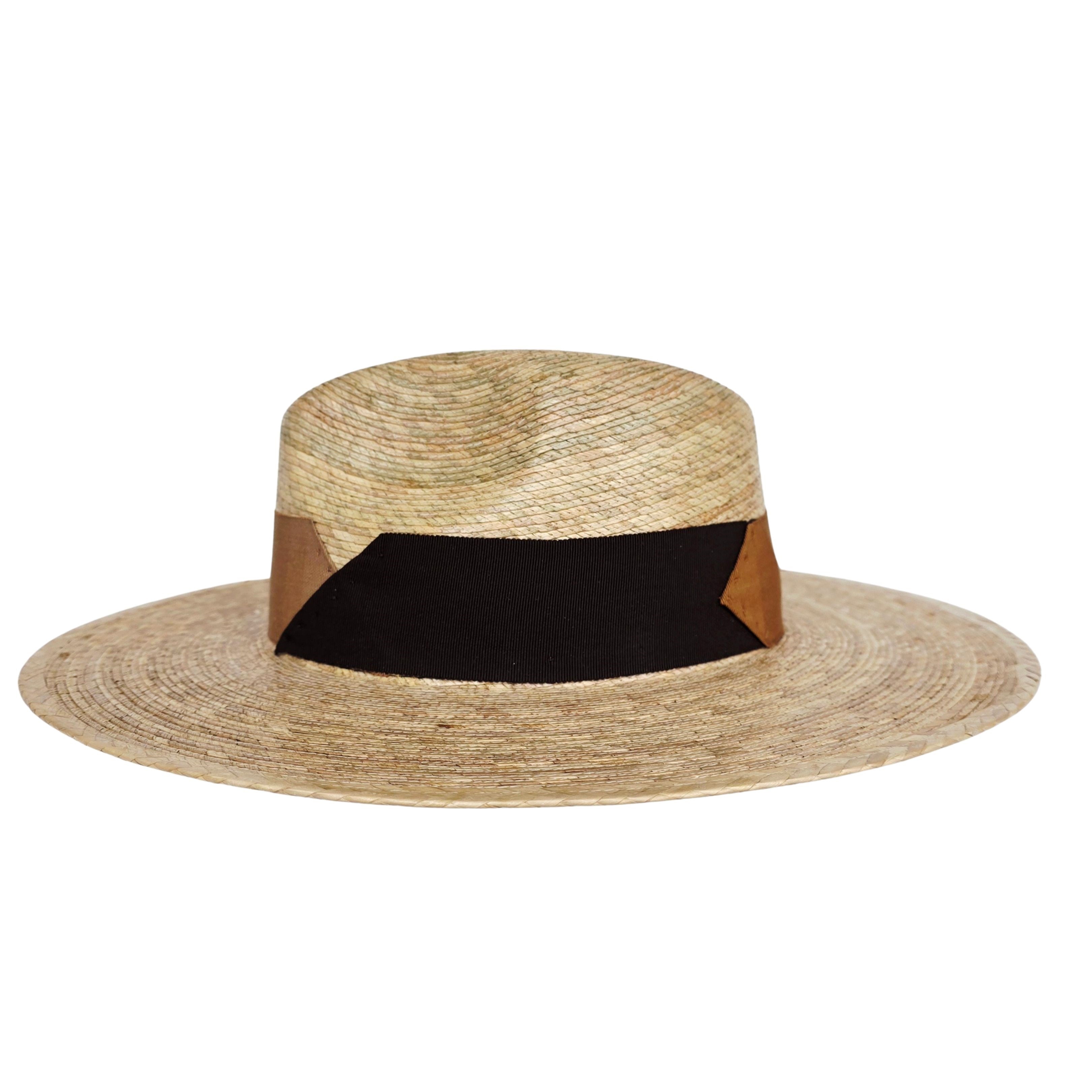 Cacia Straw Explorer Crown Hat
