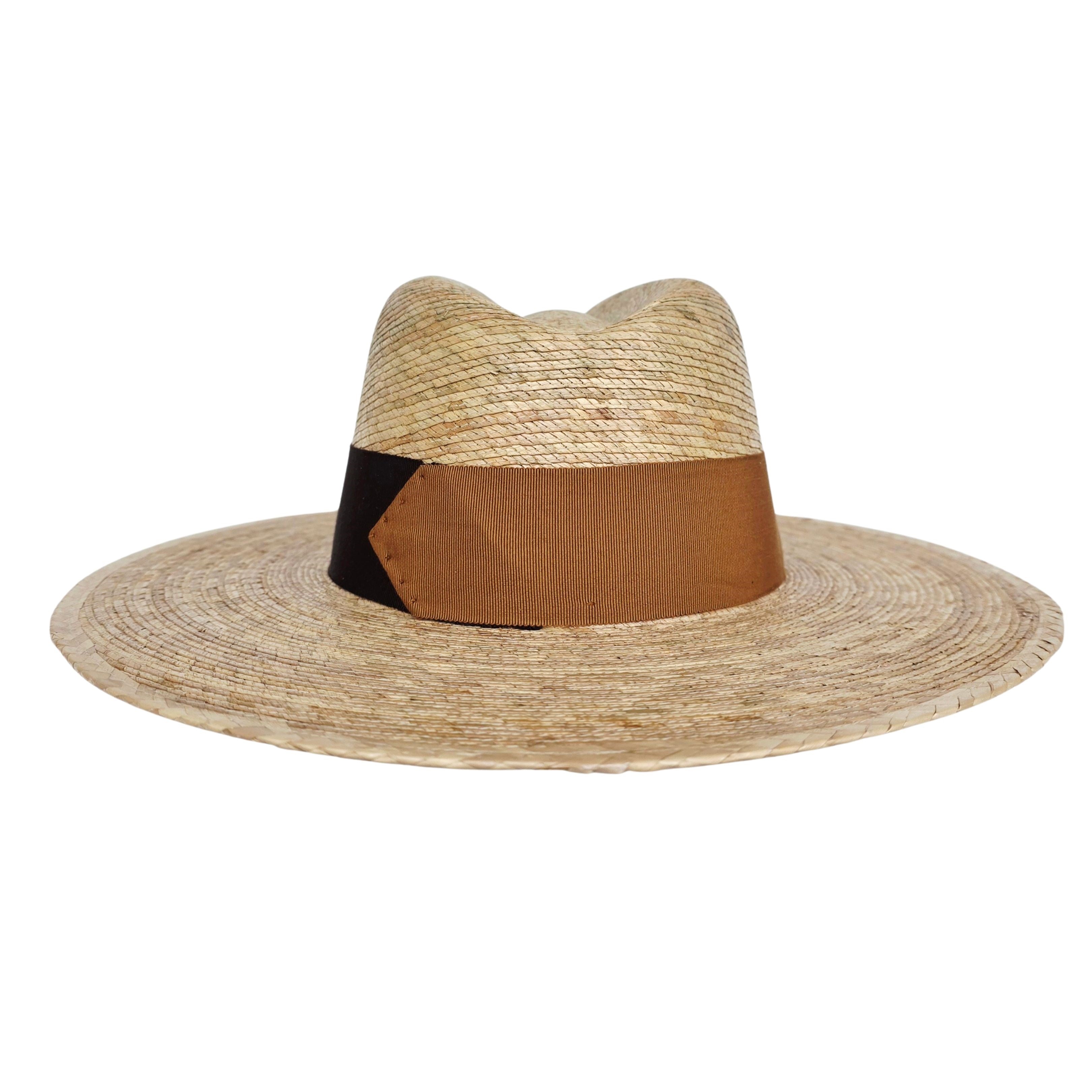 Cacia Straw Explorer Crown Hat