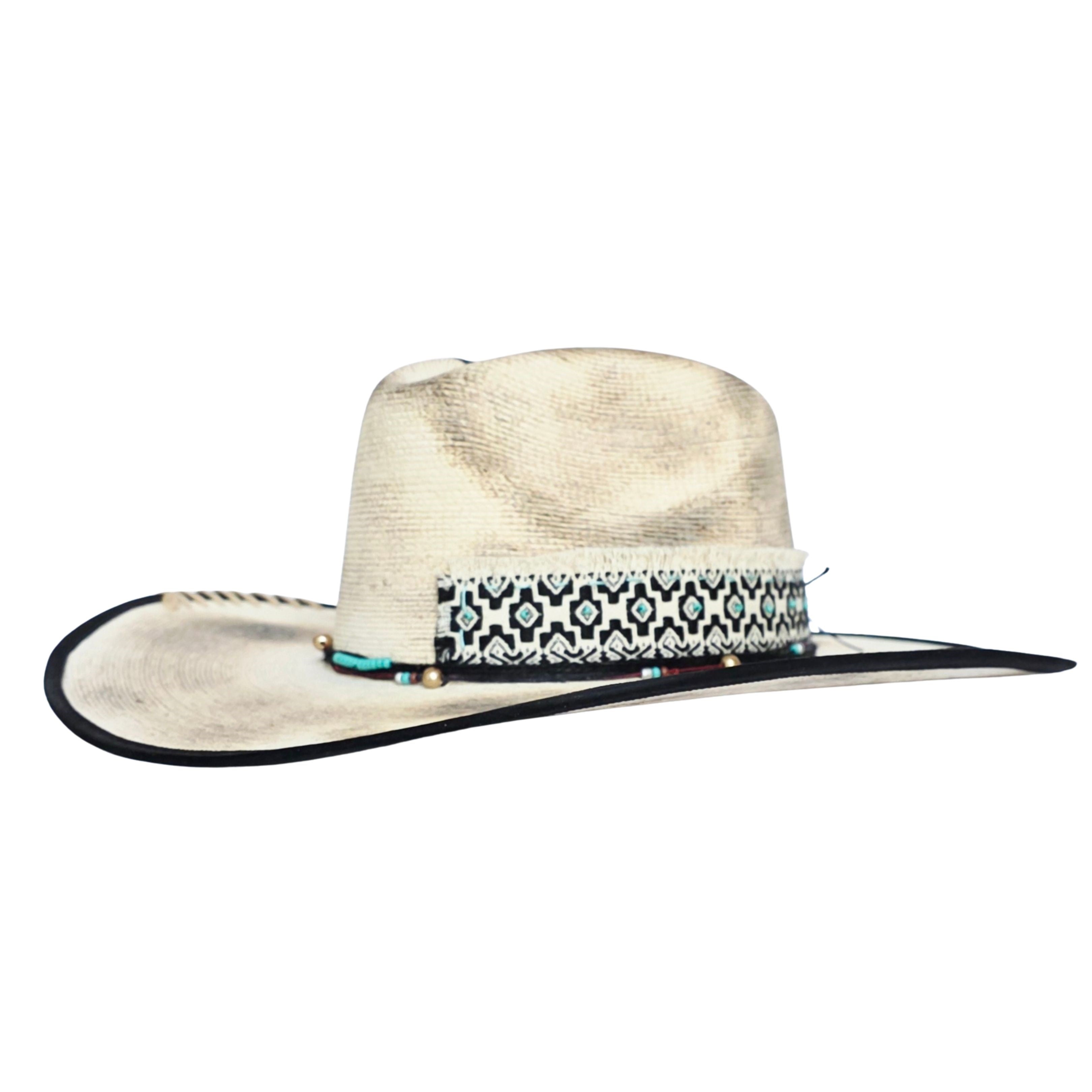 Callista Straw Western Crown Hat