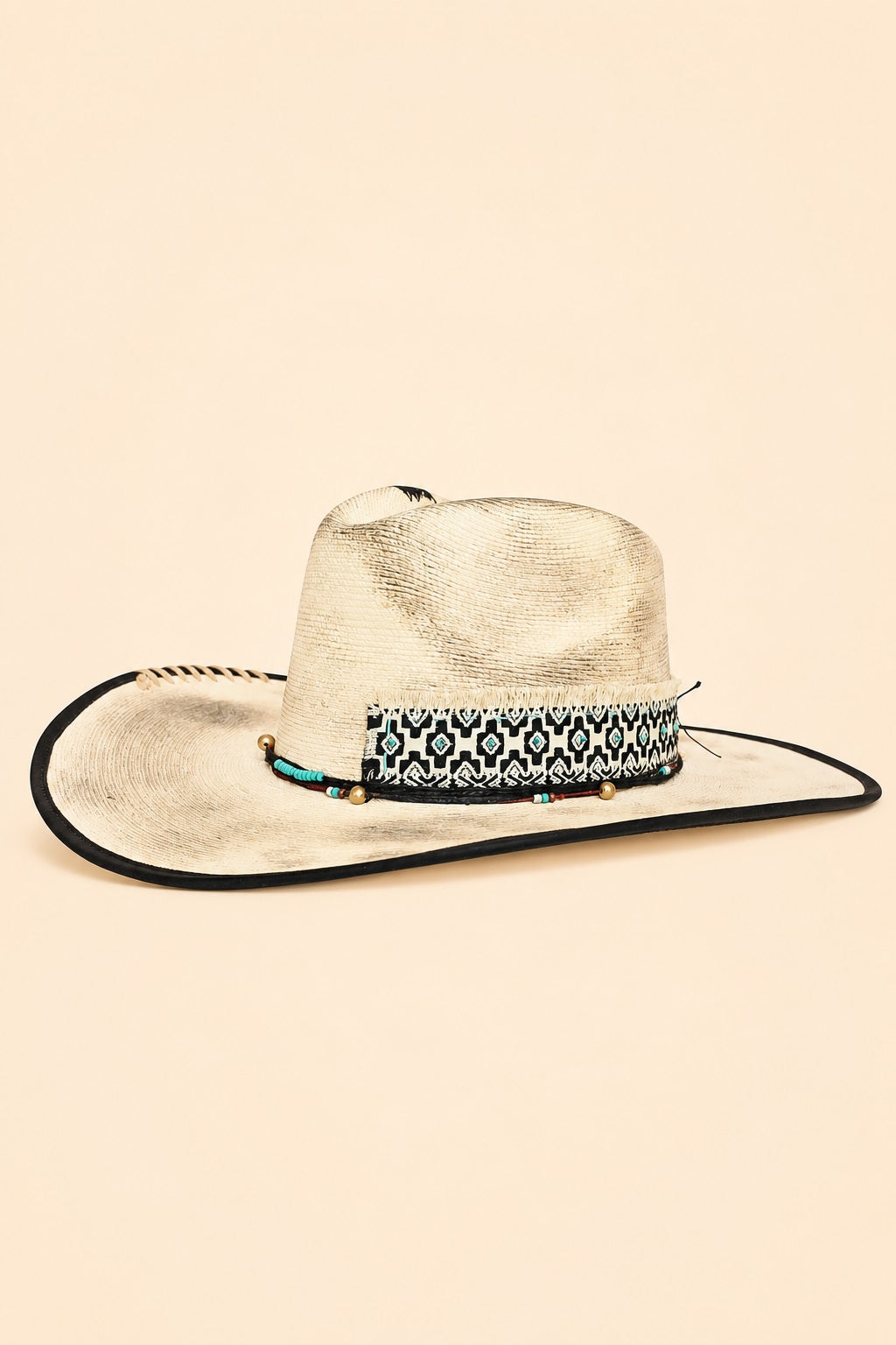 Callista Straw Western Crown Hat
