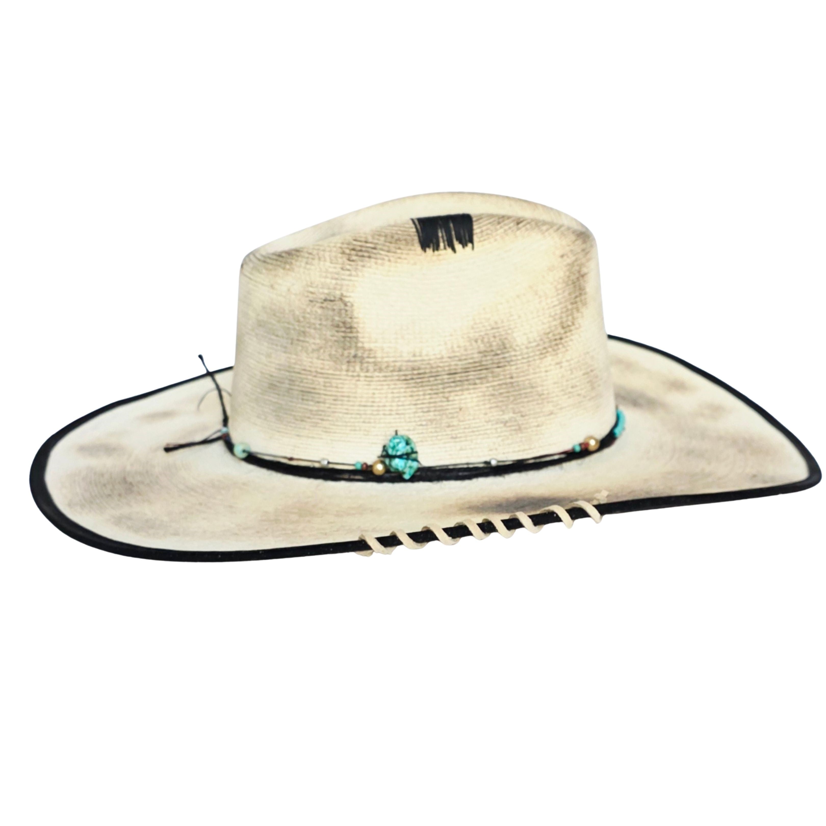 Callista Straw Western Crown Hat