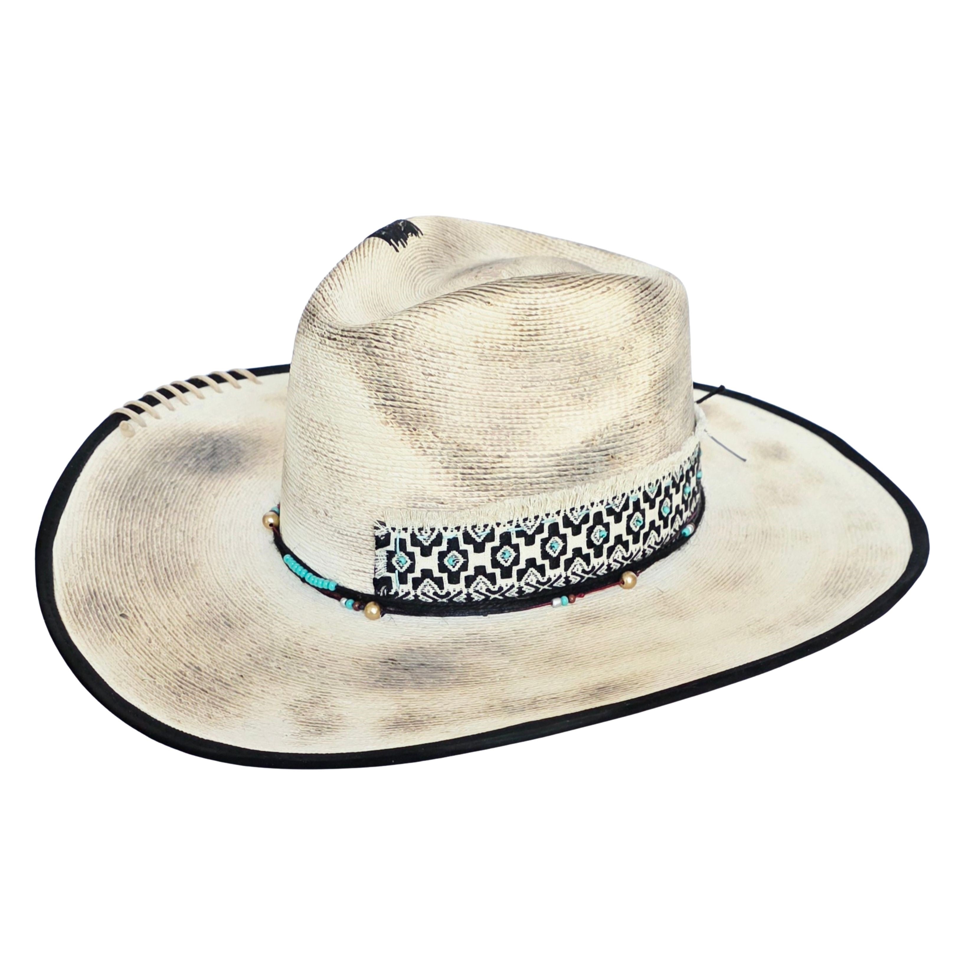 Callista Straw Western Crown Hat