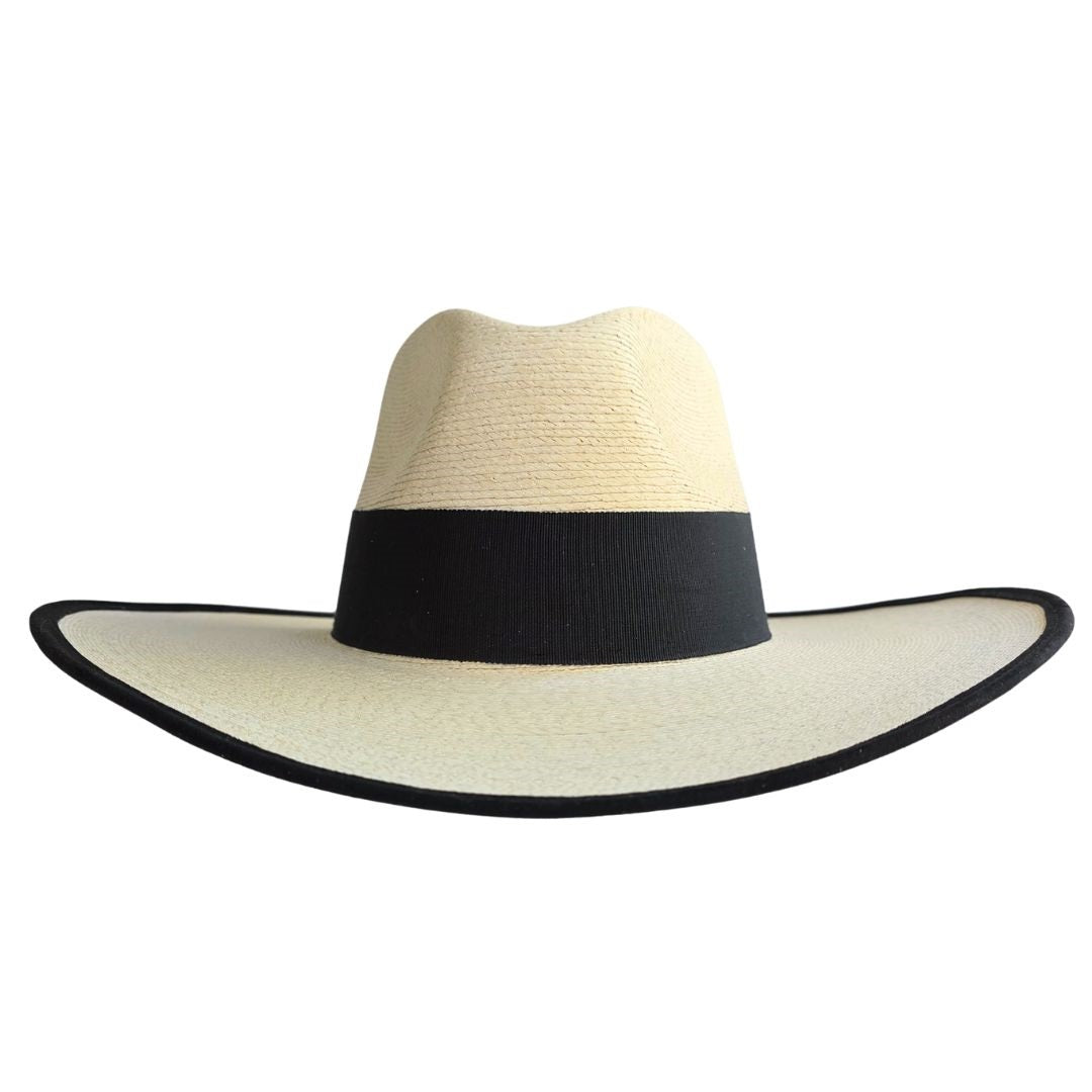 Camélia Straw Western Crown Hat