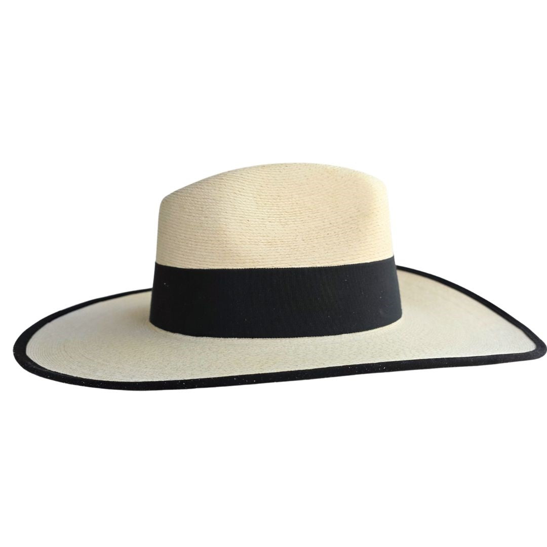 Camélia Straw Western Crown Hat