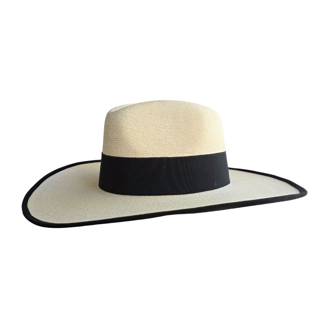 Camélia Straw Western Crown Hat