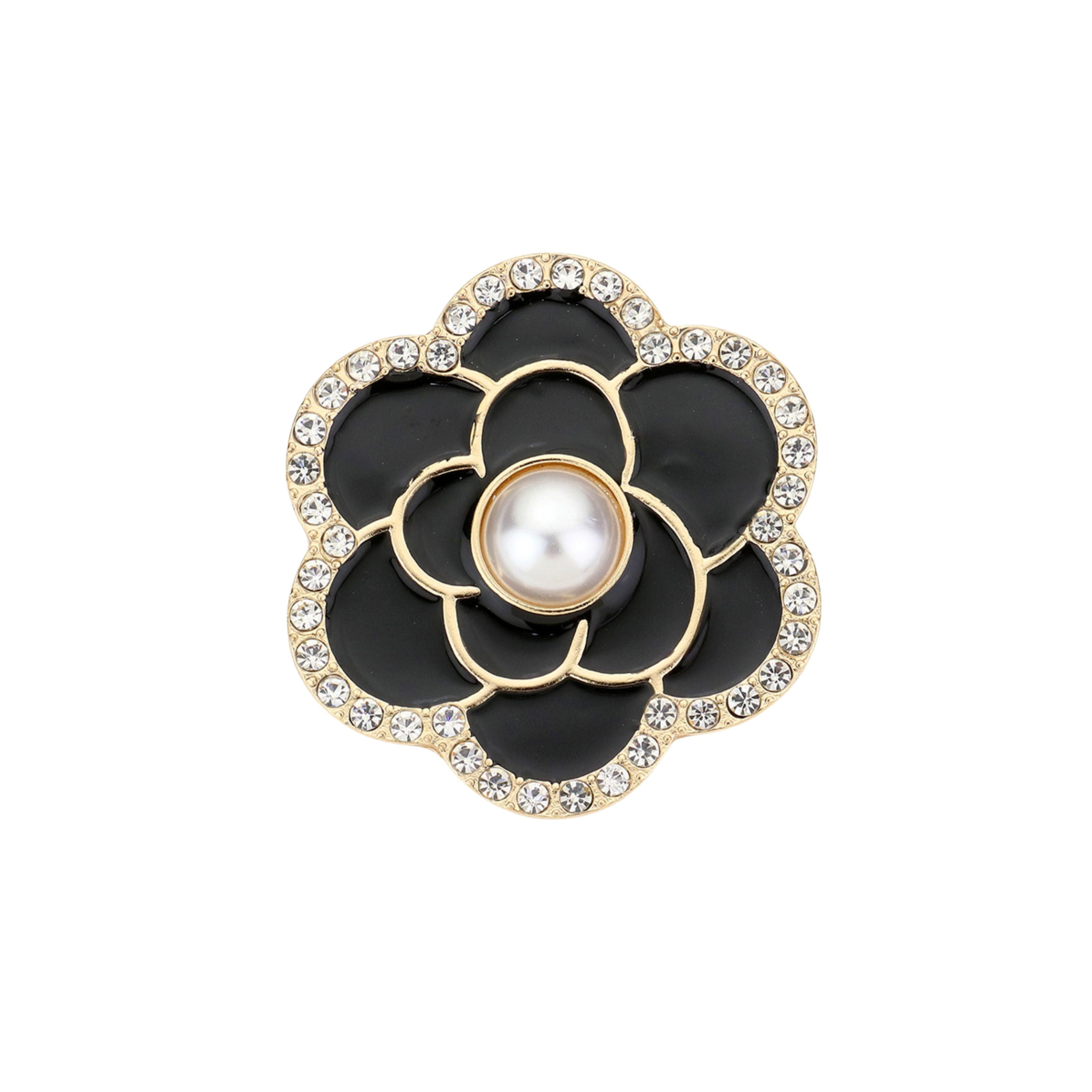 Camellia Flower Pin Brooch