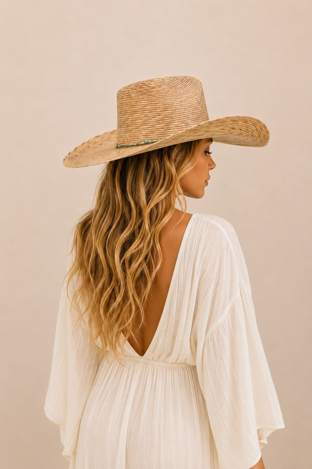 Chara Straw Western Crown Hat