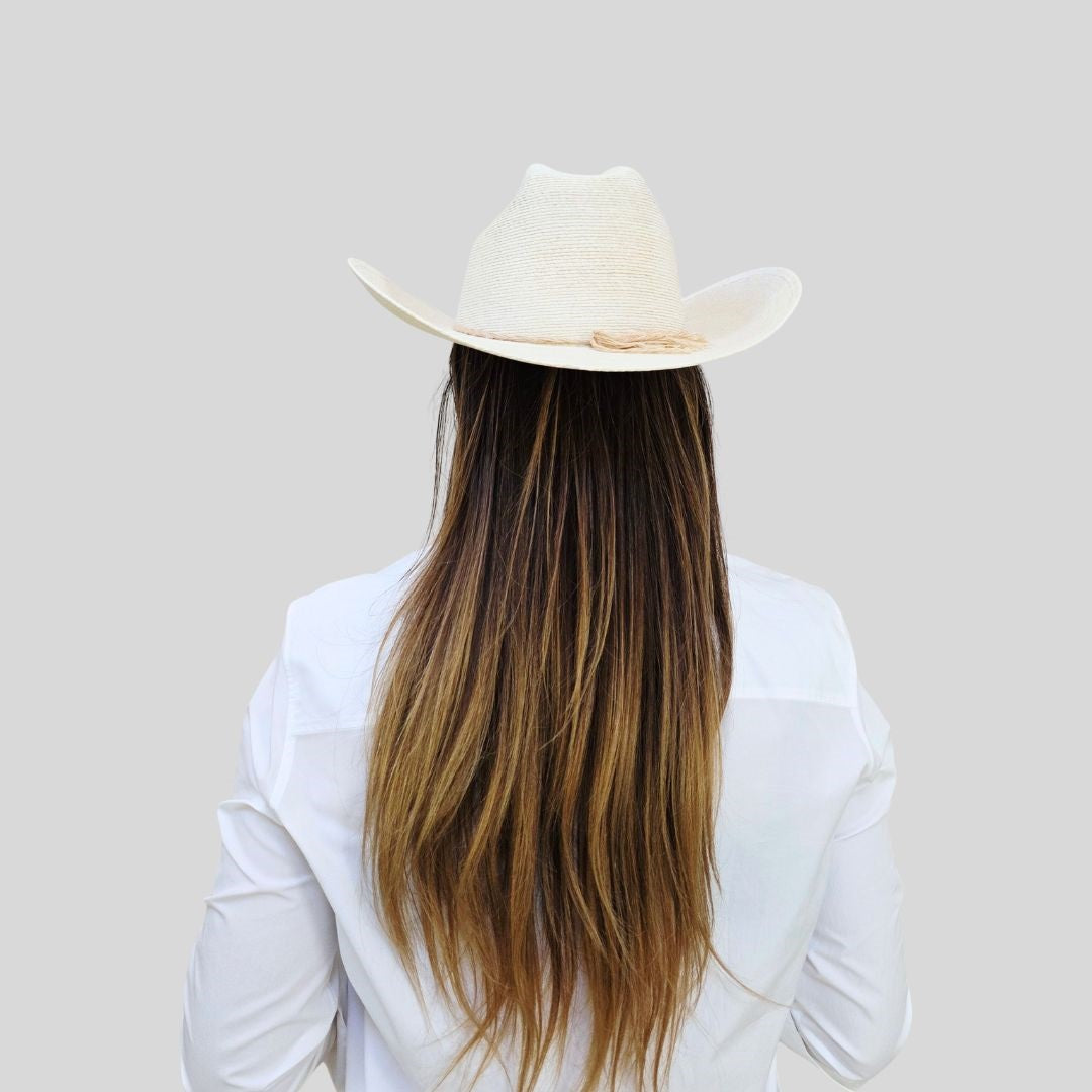 Chiara Straw Cowboy Crown Hat
