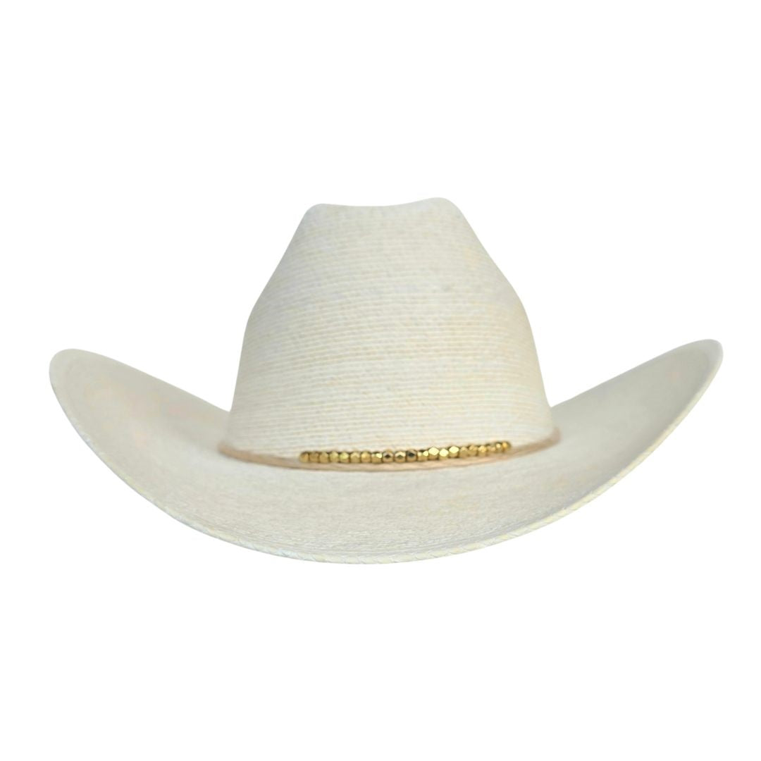 Chiara Straw Cowboy Crown Hat