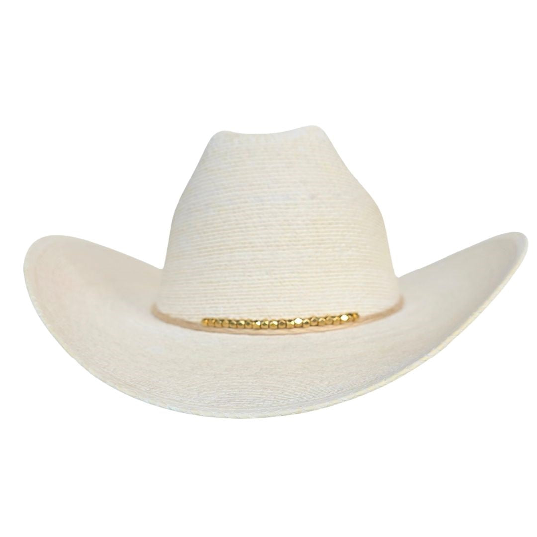 Chiara Straw Cowboy Crown Hat