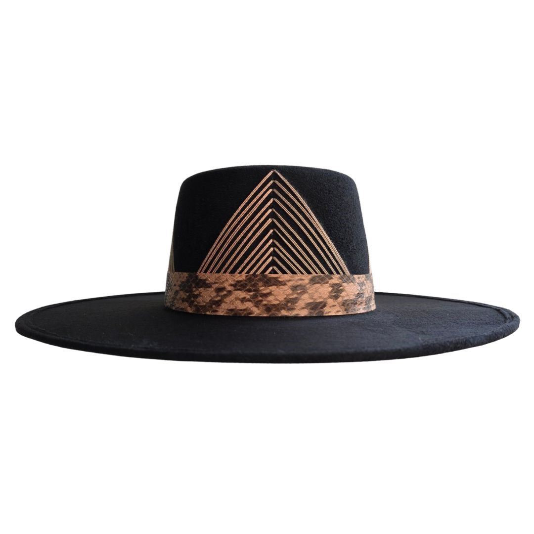 Corinne Boater Crown Hat