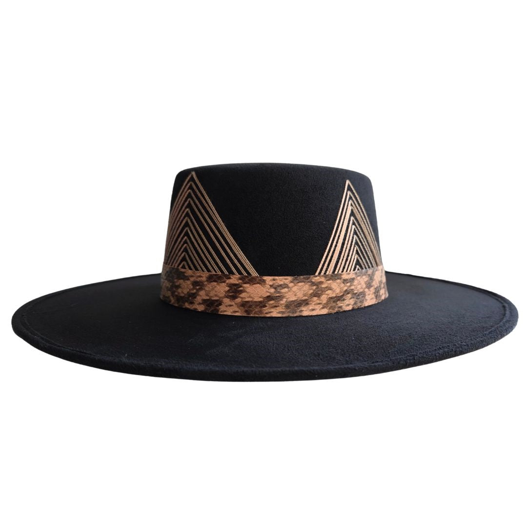 Corinne Boater Crown Hat