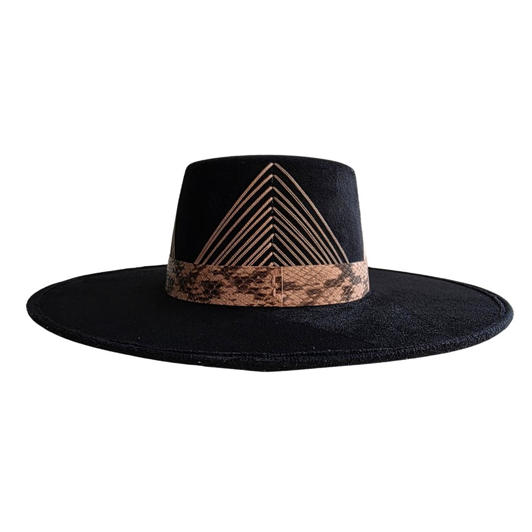 Corinne Boater Crown Hat