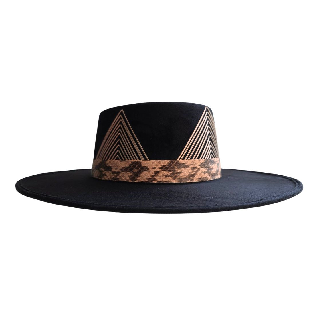 Corinne Boater Crown Hat