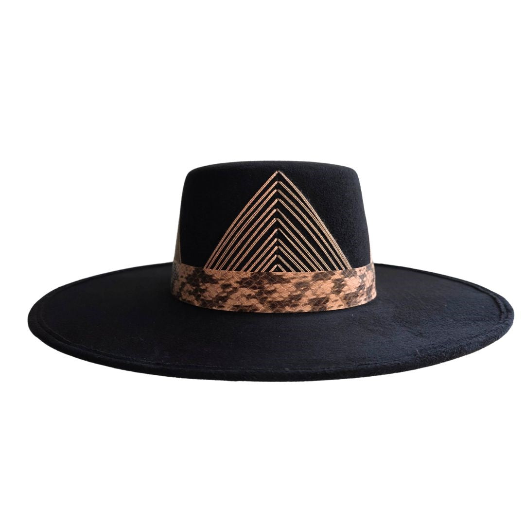 Corinne Boater Crown Hat