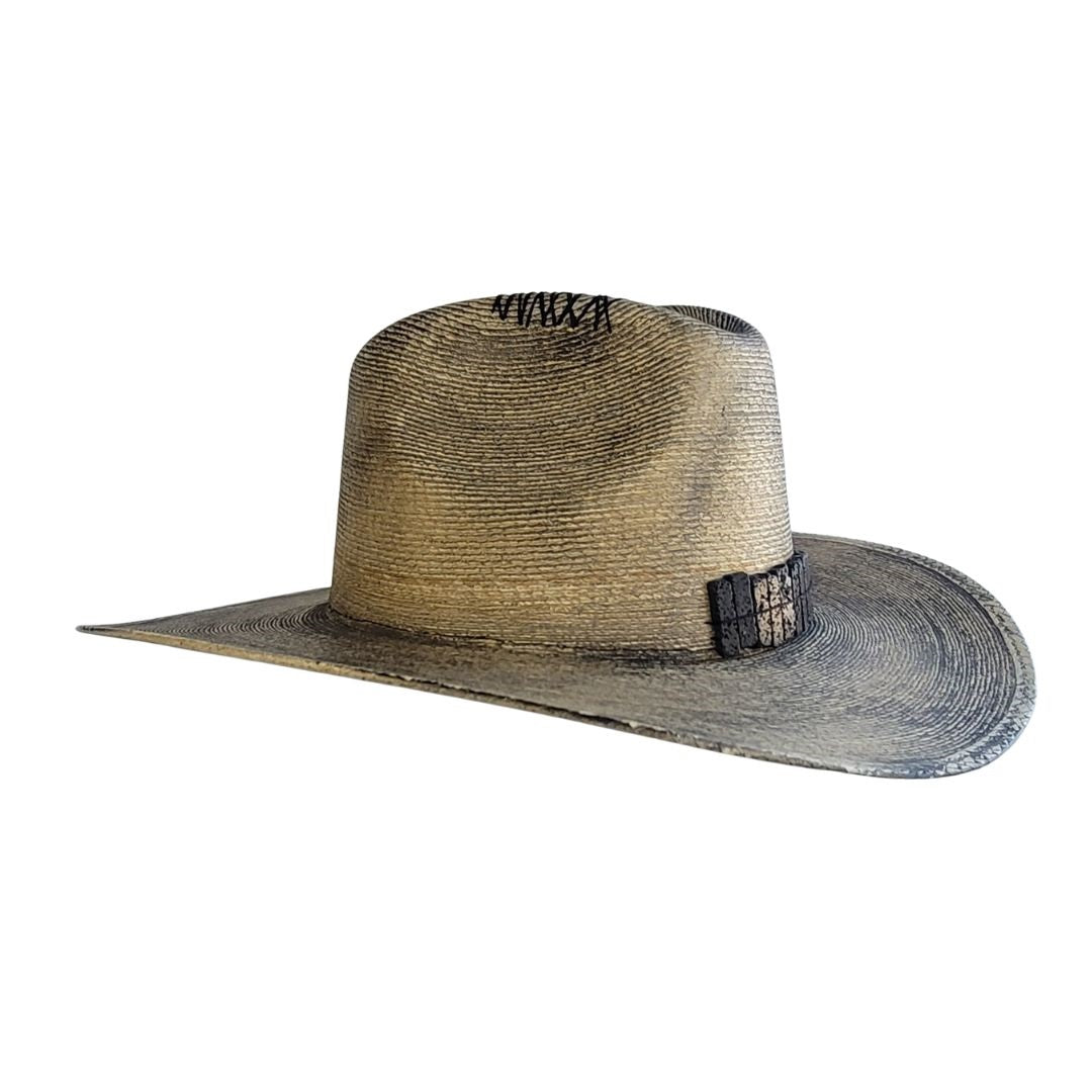 Corry Straw Western Crown Hat