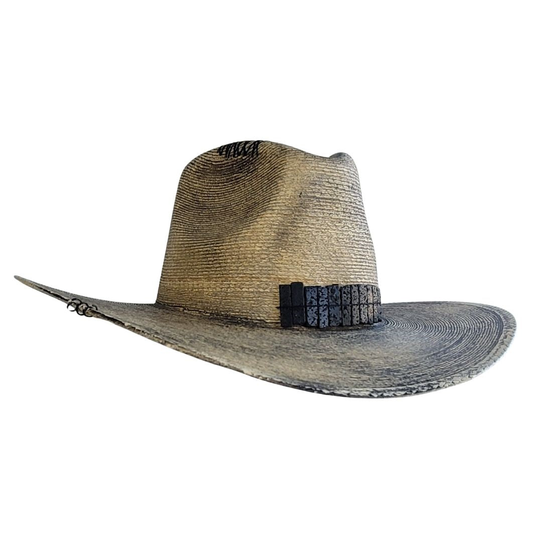 Corry Straw Western Crown Hat