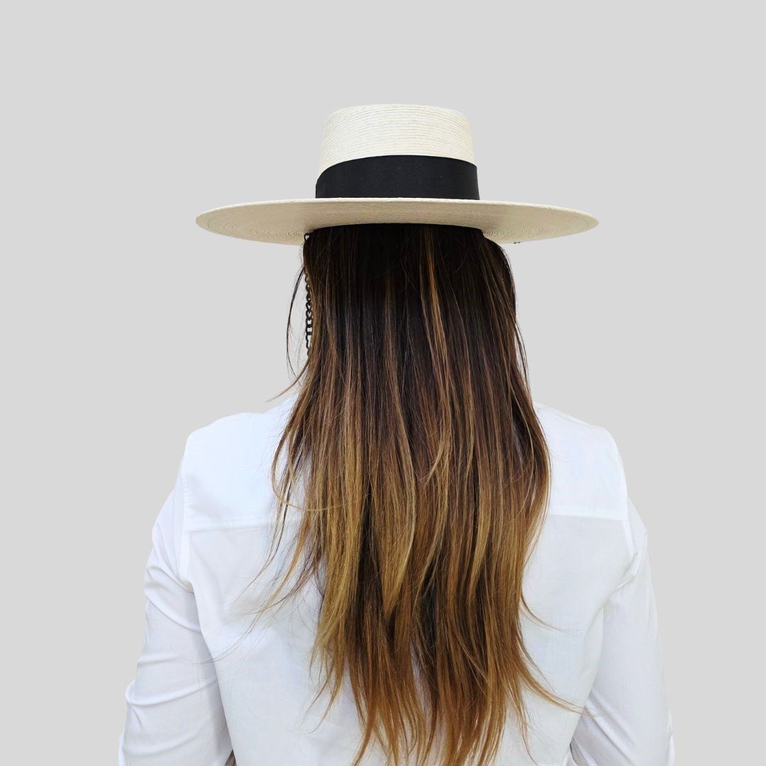 Danica Straw Telescope Crown Hat