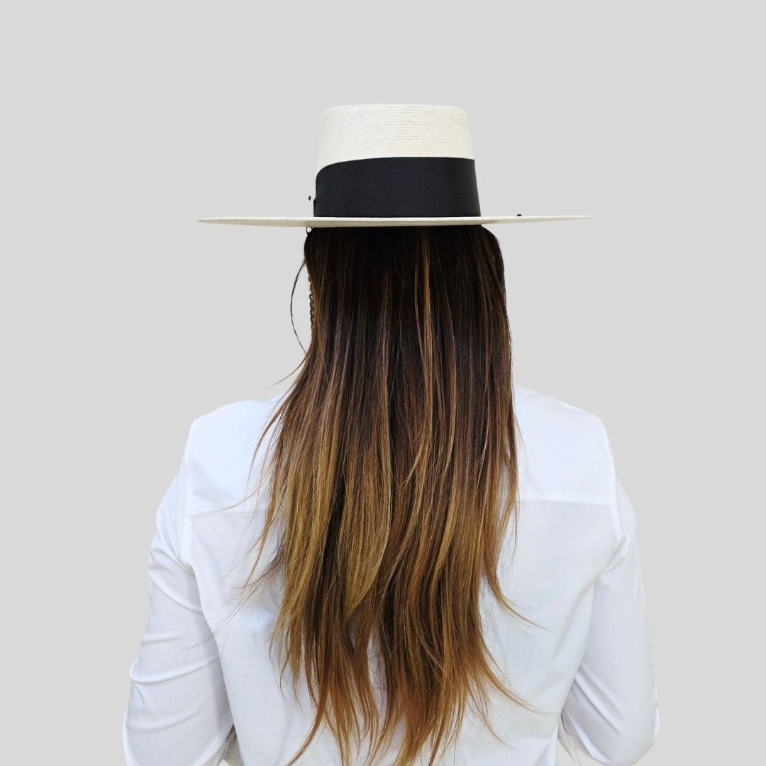 Danica Straw Telescope Crown Hat