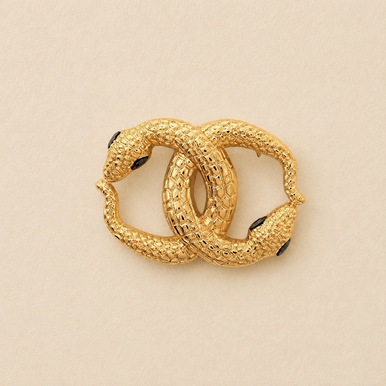 Dual Serpente Brooch