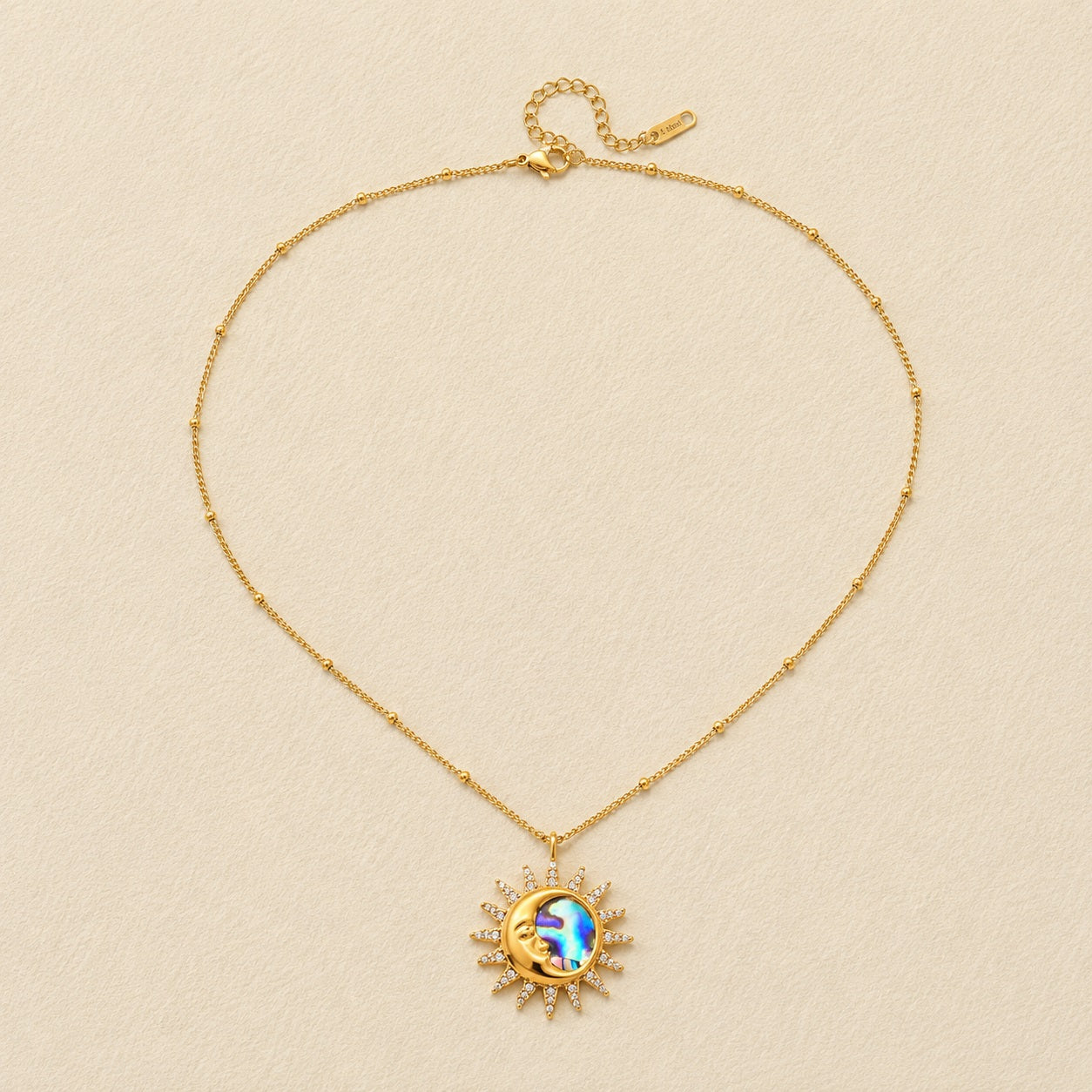Eclipse Luster Medallion Necklace