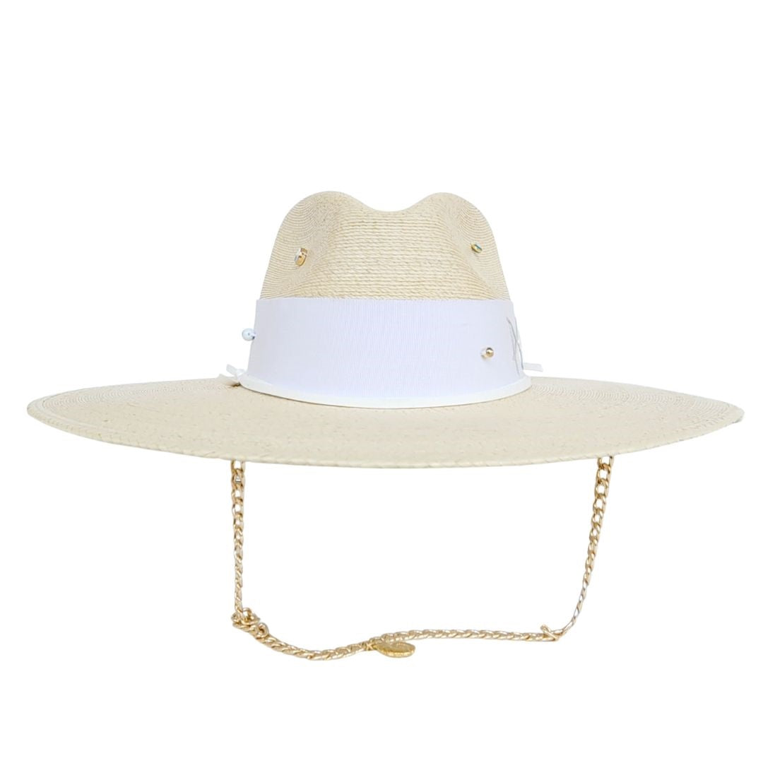 Ettare Straw Fedora Crown Hat