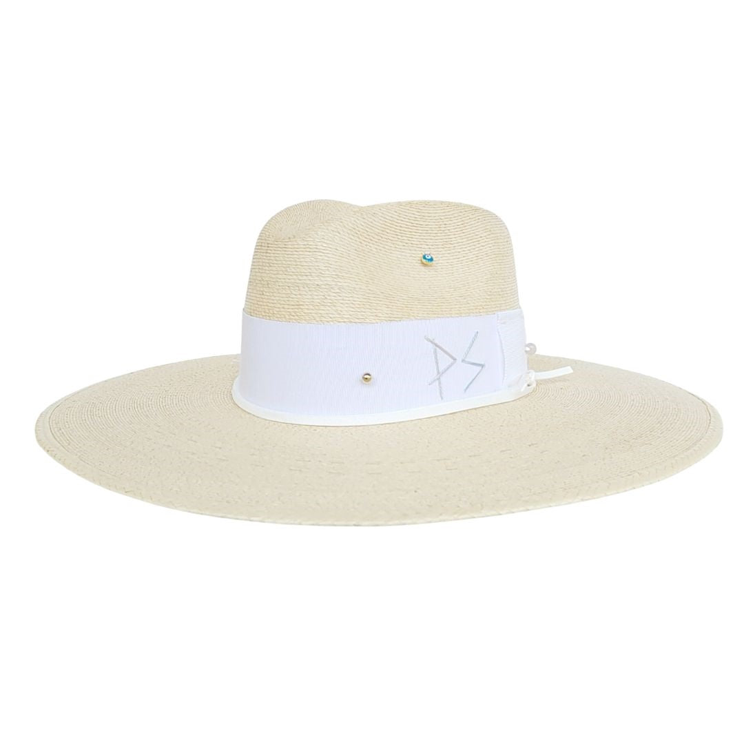 Ettare Straw Fedora Crown Hat