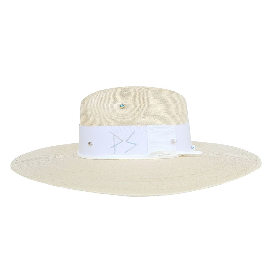 Ettare Straw Fedora Crown Hat