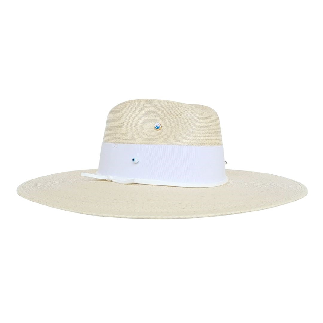 Ettare Straw Fedora Crown Hat