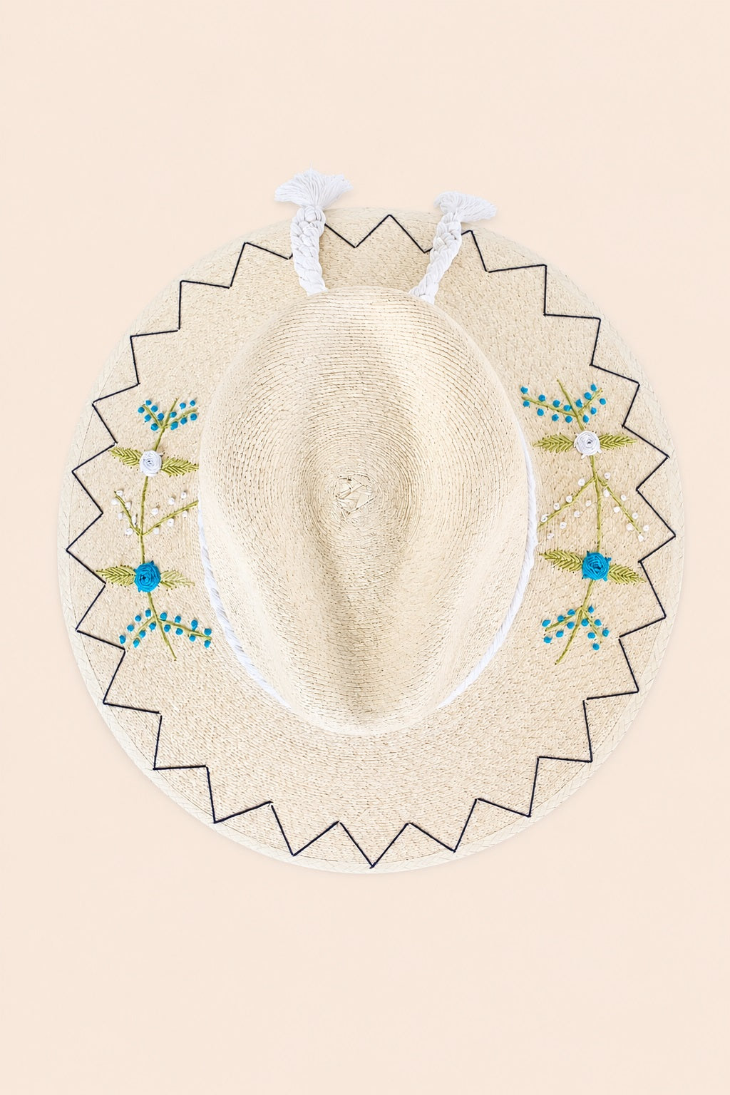 Evanthia Straw Indiana Crown Hat