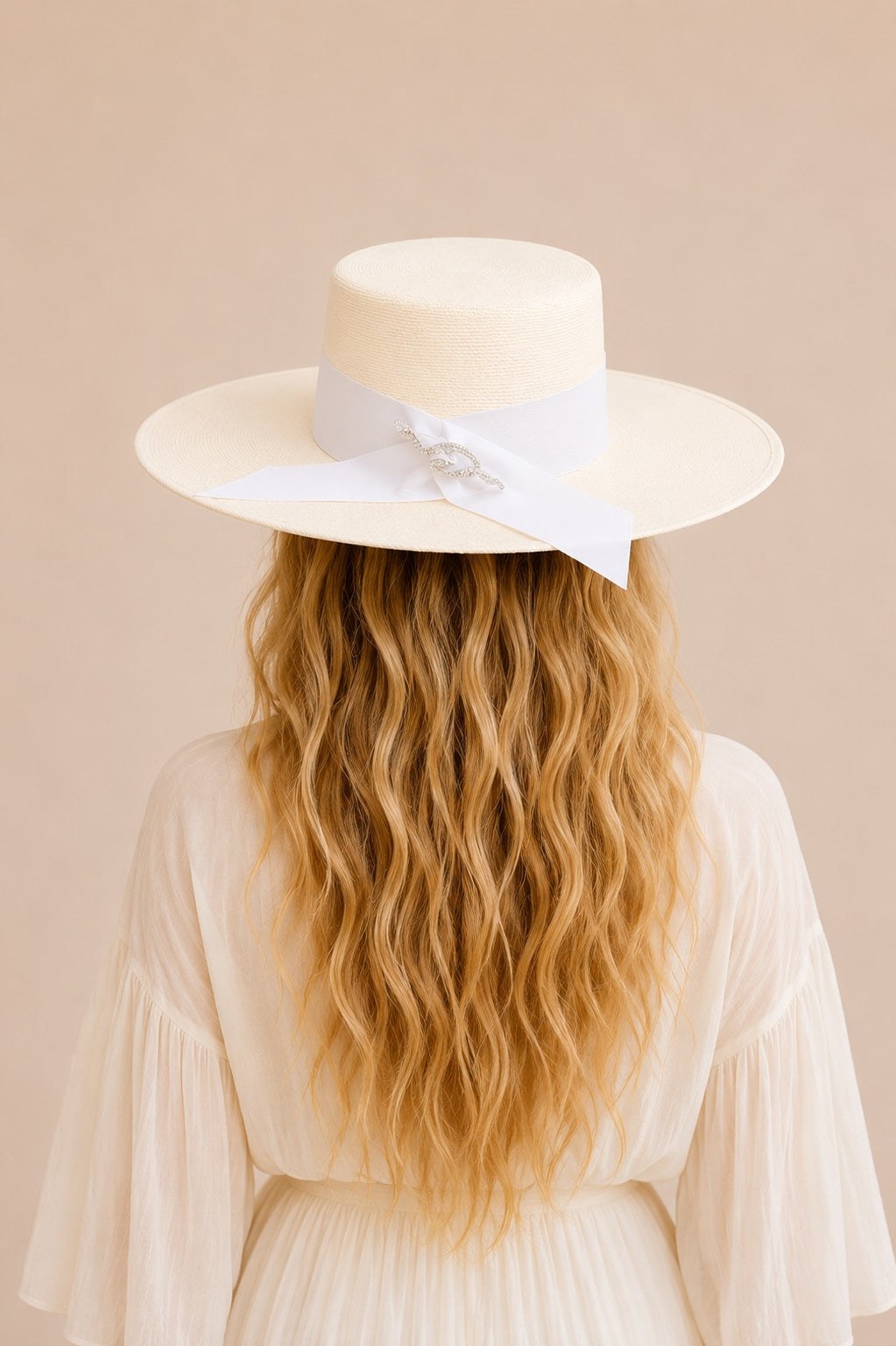 Ezra Straw Boater Crown Hat